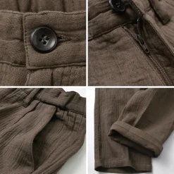 SLOW HANDS / Triple gauze tuck work trousers