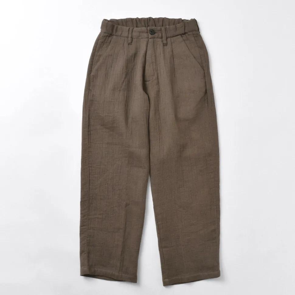 SLOW HANDS / Triple gauze tuck work trousers