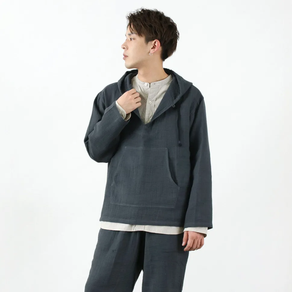 SLOW HANDS / Triple gauze Mexican parka