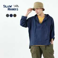 SLOW HANDS / Triple gauze Mexican parka