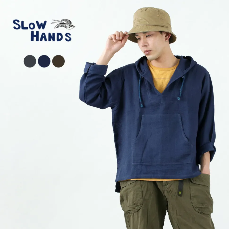 SLOW HANDS / Triple gauze Mexican parka