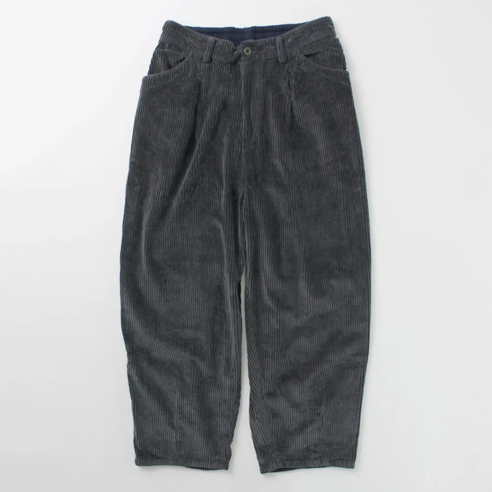 SLOW HANDS / Wide Corduroy Poofy Tuck Pants