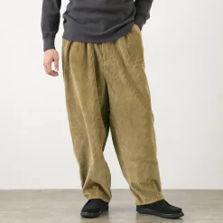 SLOW HANDS / Wide Corduroy Poofy Tuck Pants