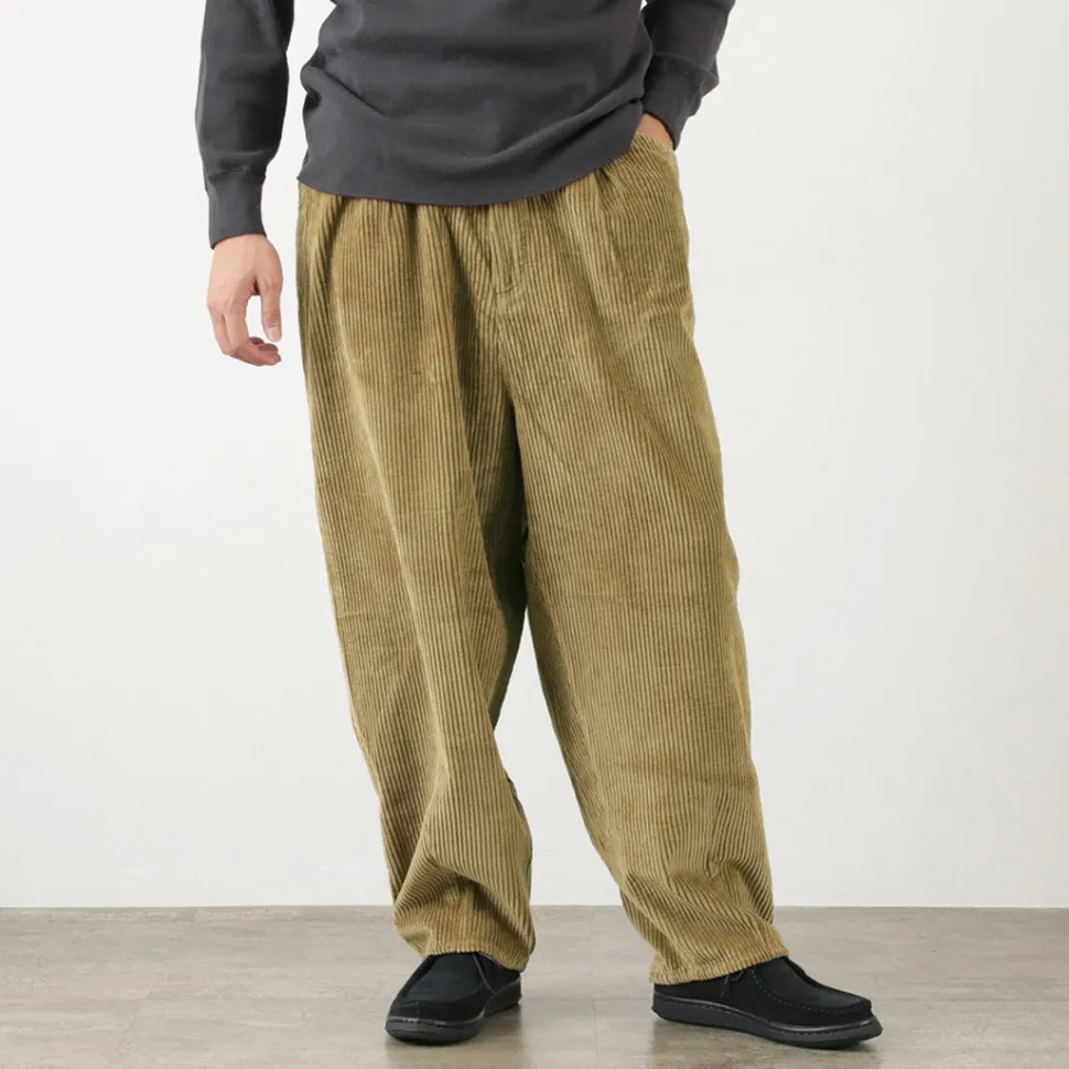 SLOW HANDS / Wide Corduroy Poofy Tuck Pants