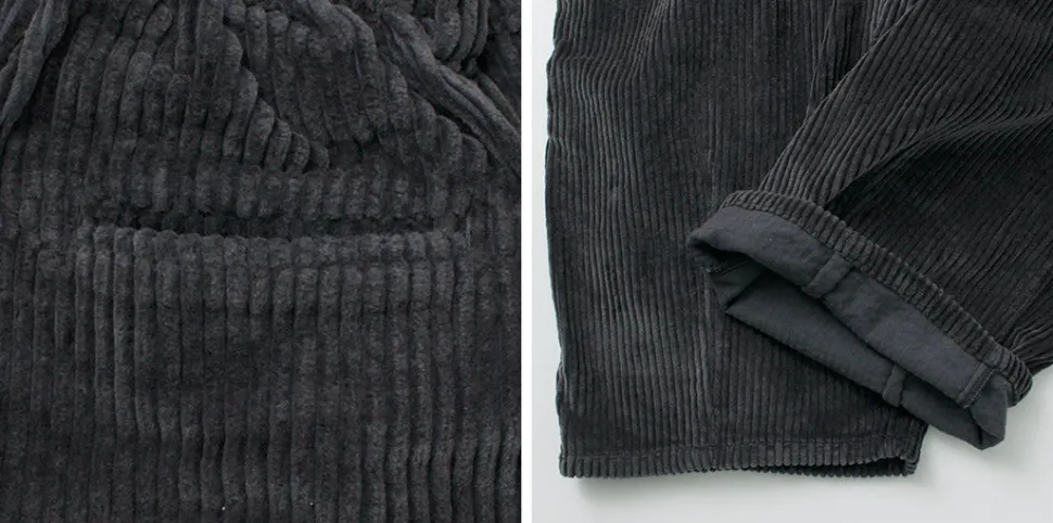 SLOW HANDS / Wide Corduroy Poofy Tuck Pants