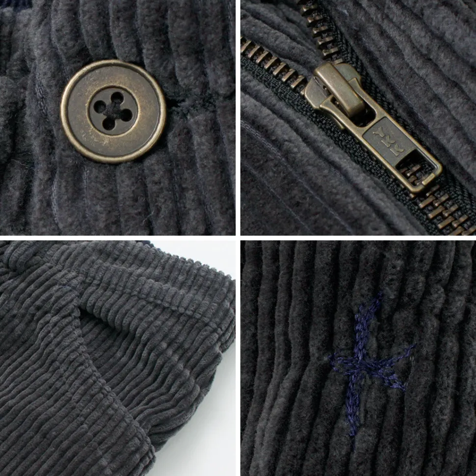 SLOW HANDS / Wide Corduroy Poofy Tuck Pants