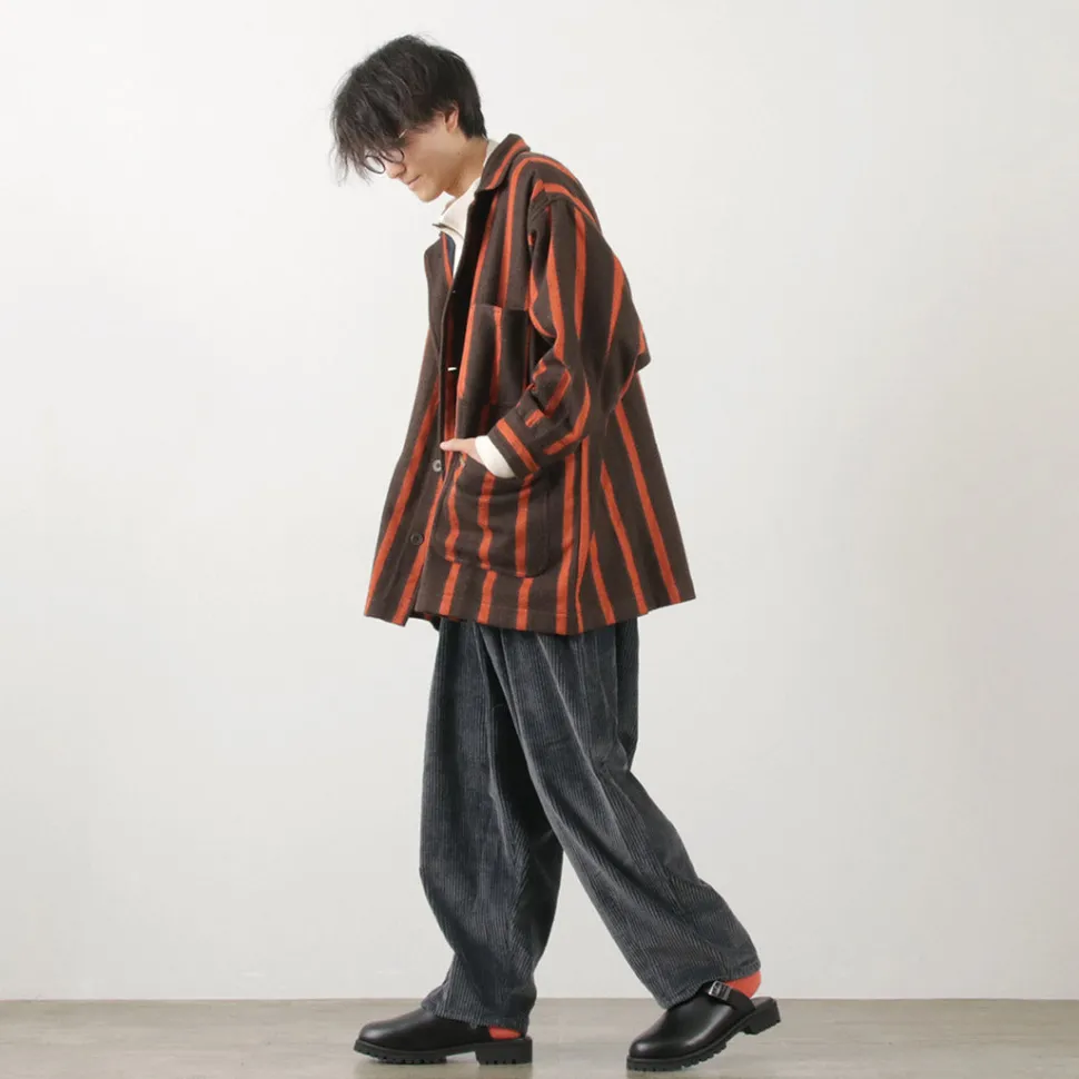 SLOW HANDS / Wide Corduroy Poofy Tuck Pants