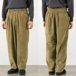 SLOW HANDS / Wide Corduroy Poofy Tuck Pants