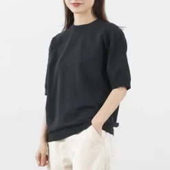 SOGLIA / Cotton Fitted Seamless Knit Tee