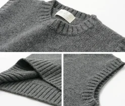 SOGLIA / LANDNOAH British Wool Crew Neck Knitted Vest