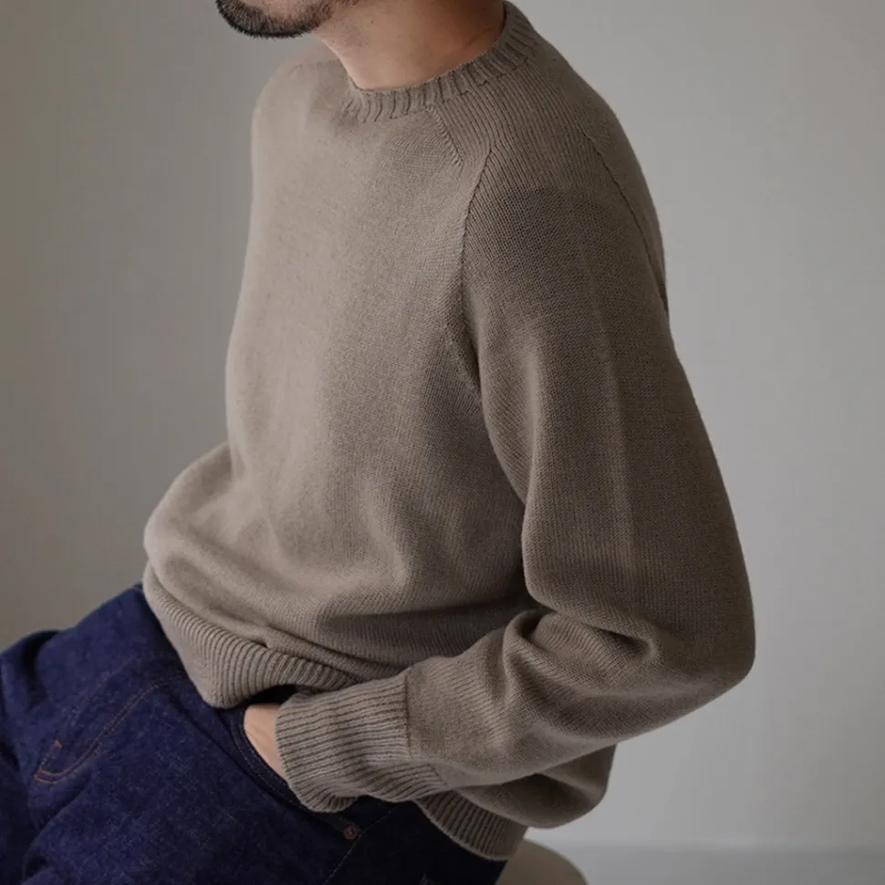 SOGLIA / Weaners Seamless Merino Wool Crew Neck Sweater