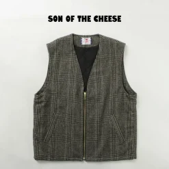 SON OF THE CHEESE / Check Wool Vest
