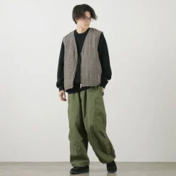 SON OF THE CHEESE / Check Wool Vest