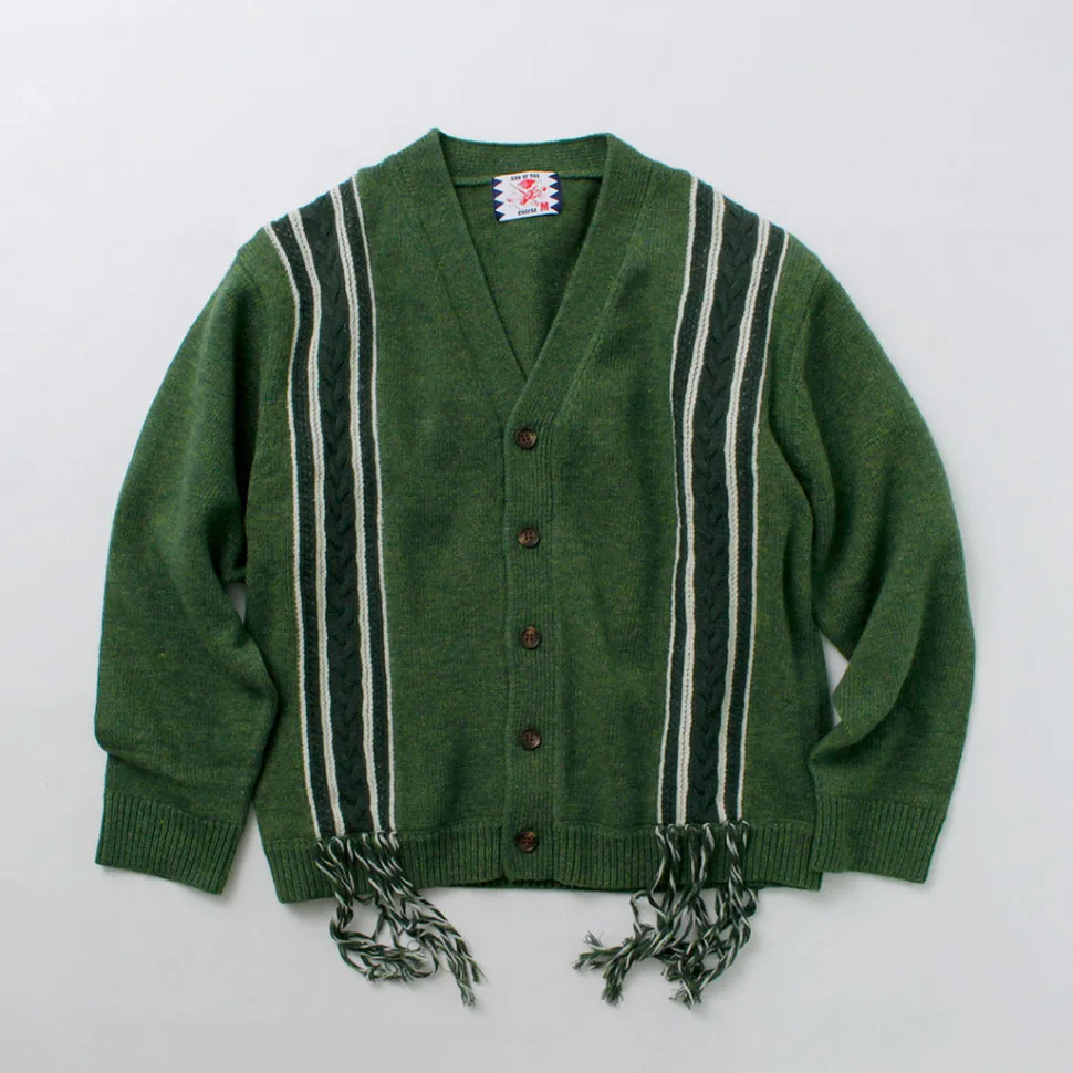SON OF THE CHEESE / Fringe Knit Cardigan