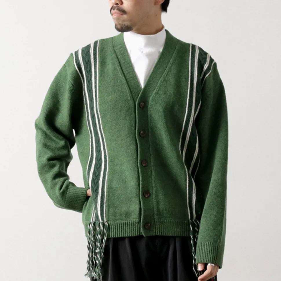 SON OF THE CHEESE / Fringe Knit Cardigan