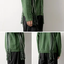 SON OF THE CHEESE / Fringe Knit Cardigan