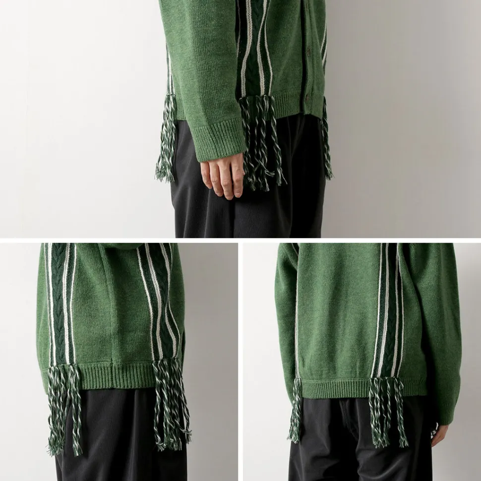 SON OF THE CHEESE / Fringe Knit Cardigan