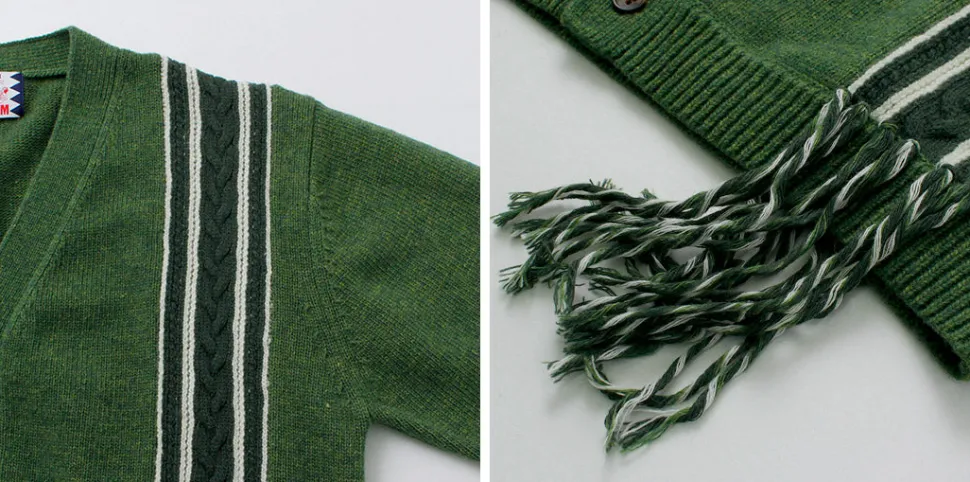 SON OF THE CHEESE / Fringe Knit Cardigan