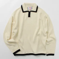 SON OF THE CHEESE / Line Polo Knit