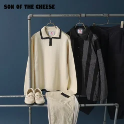 SON OF THE CHEESE / Line Polo Knit
