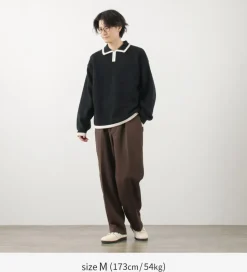 SON OF THE CHEESE / Line Polo Knit