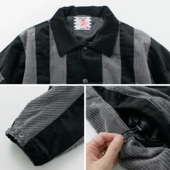 SON OF THE CHEESE / Striped Corduroy Jacket