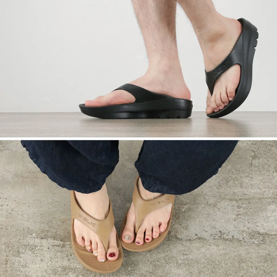 TELIC / Double Flip Flop Recovery Platform Sandals