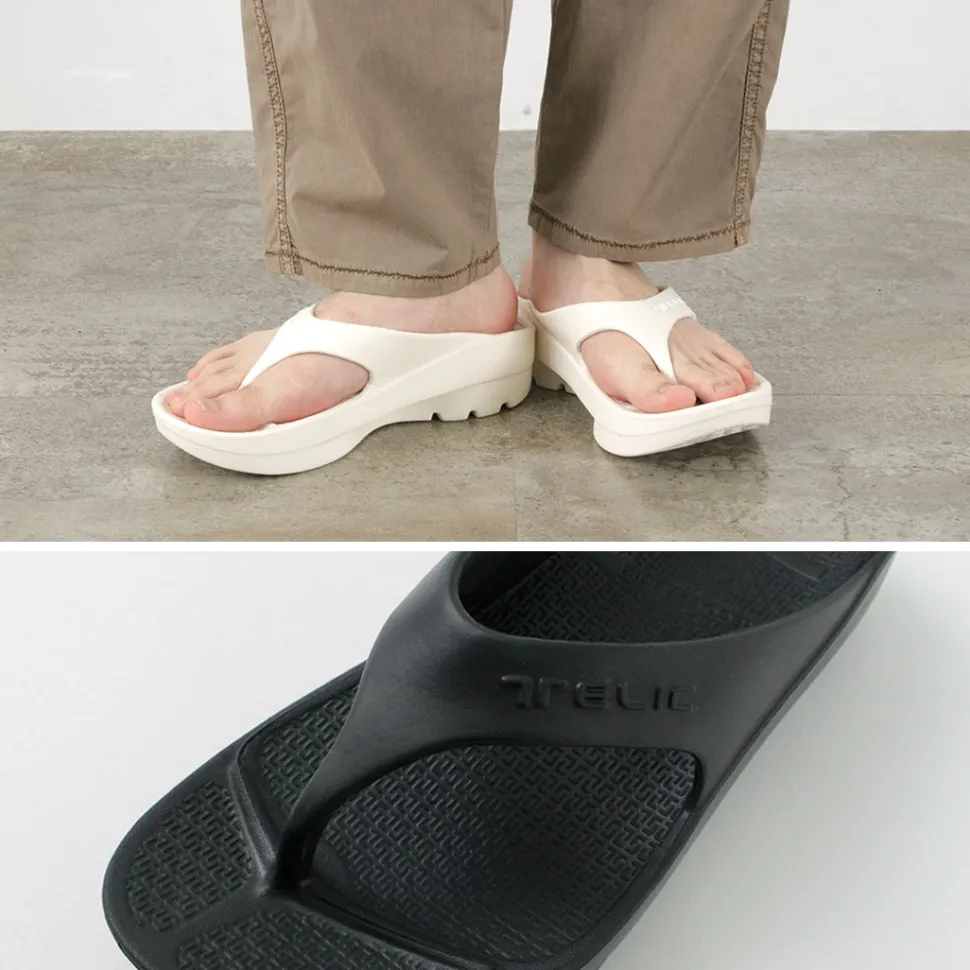 TELIC / Double Flip Flop Recovery Platform Sandals