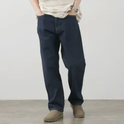 THE BLUEST OVERALLS / Big Silhouette Denim Pants