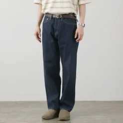THE BLUEST OVERALLS / Big Silhouette Denim Pants