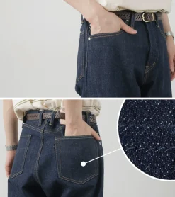 THE BLUEST OVERALLS / Big Silhouette Denim Pants