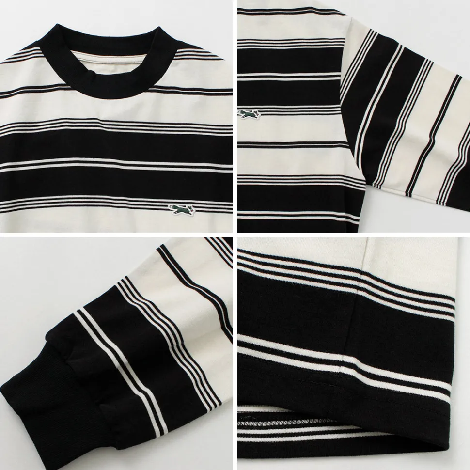 THE FOX / Fox Striped Crew Neck Long Sleeve T-Shirt