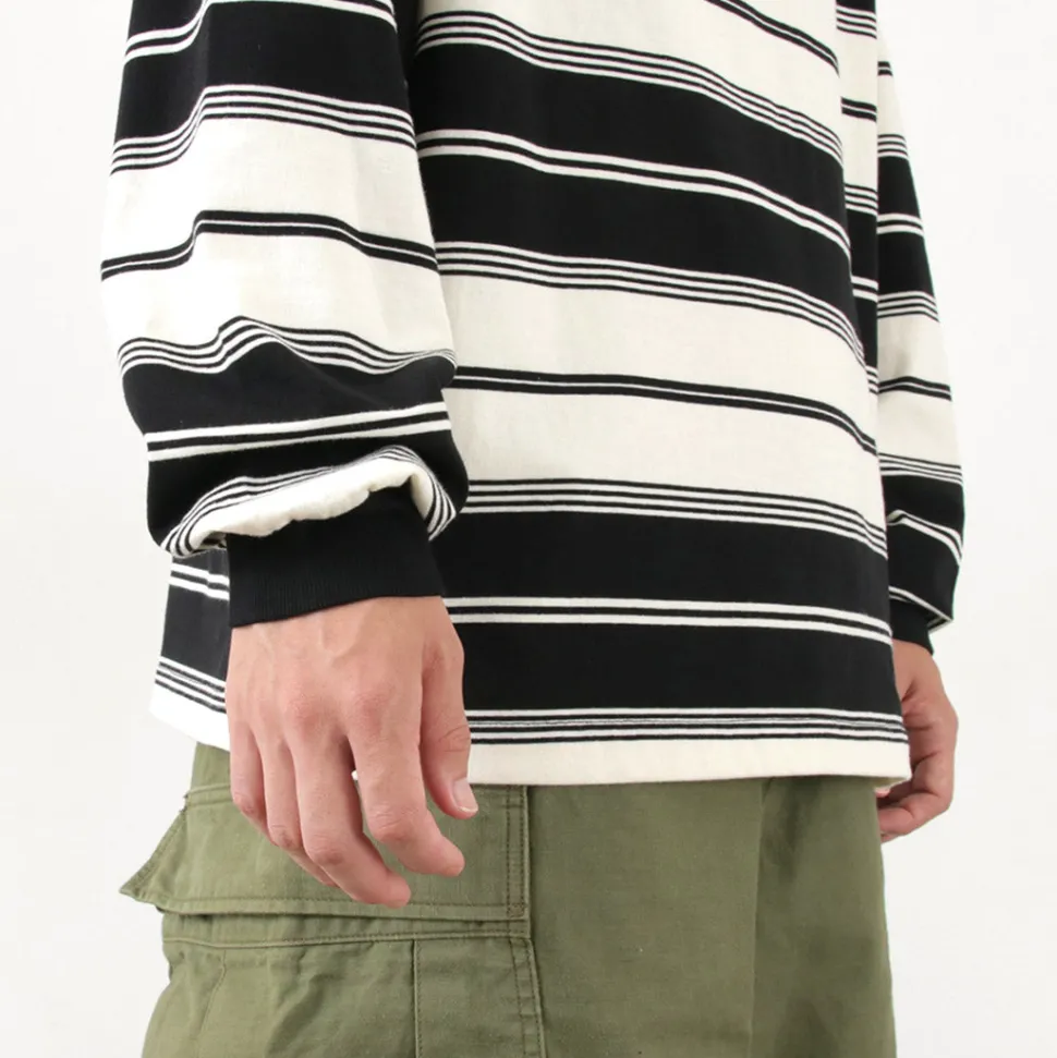 THE FOX / Fox Striped Crew Neck Long Sleeve T-Shirt