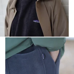 THOUSAND MILE / Knit Fleece Mock & Long Pants Setup