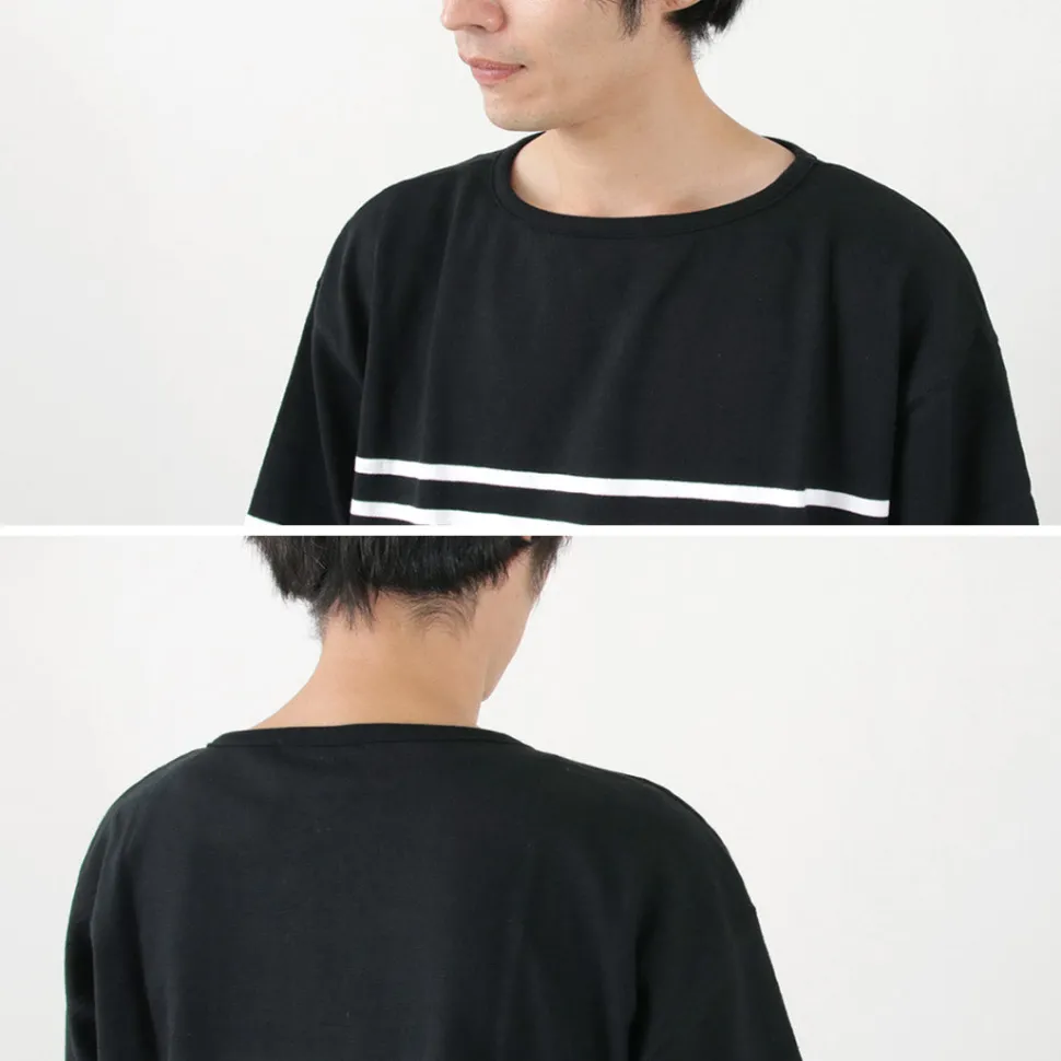 TIEASY / HDCS Big Katanuki Boat Neck T-Shirt
