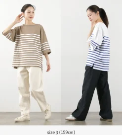 TIEASY / HDCS Big Katanuki Boat Neck T-Shirt