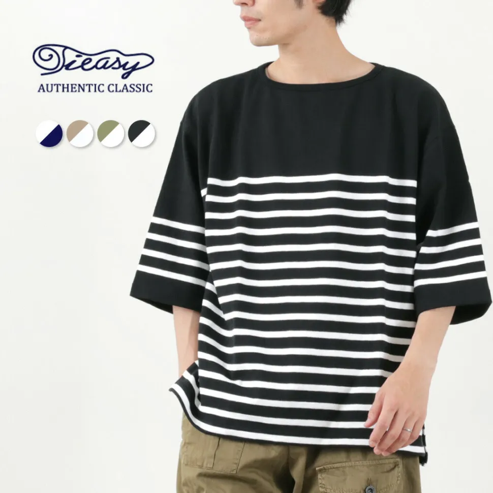 TIEASY / HDCS Big Katanuki Boat Neck T-Shirt