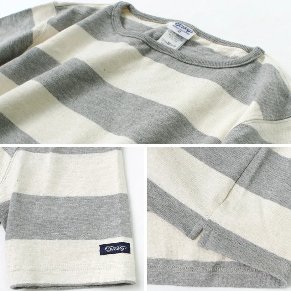 TIEASY / HDCS Boat neck S/S wide stripe basque shirt