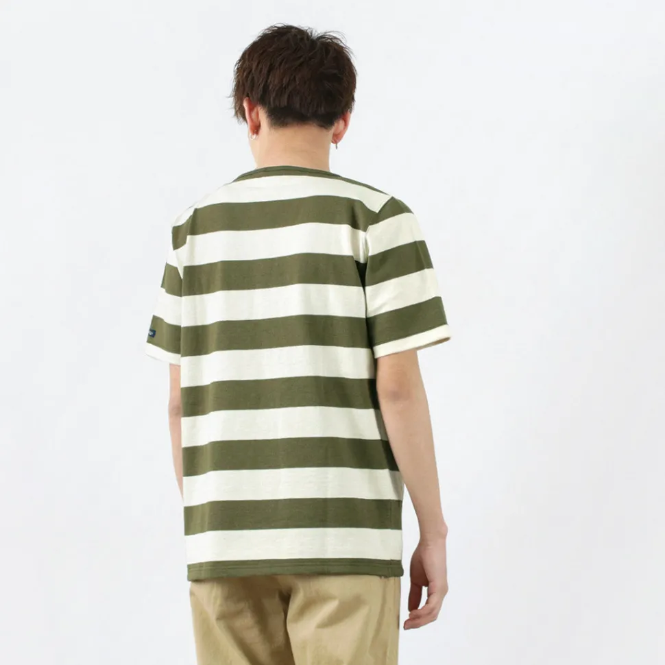 TIEASY / HDCS Boat neck S/S wide stripe basque shirt