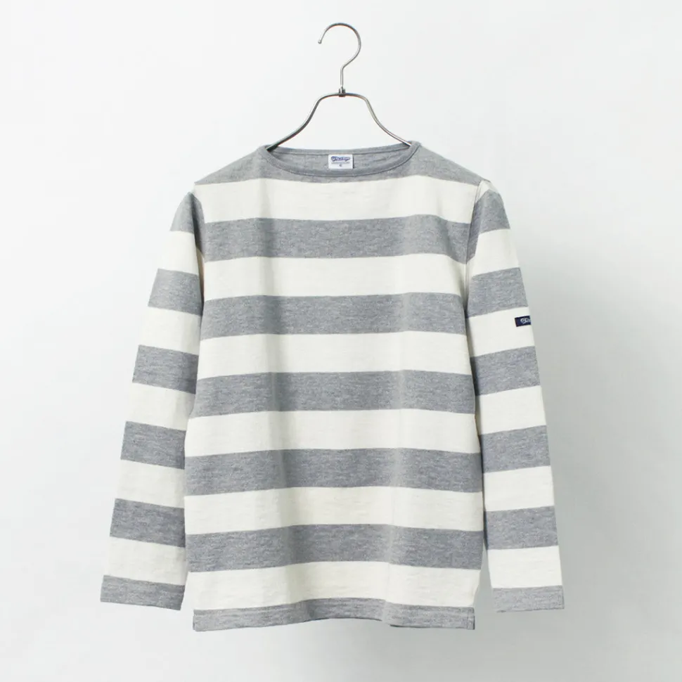 TIEASY / HDCS Boat neck wide stripe basque shirt