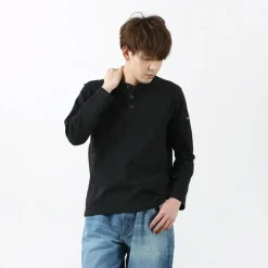 TIEASY / HDCS Henry neck long sleeve T-shirt