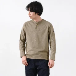 TIEASY / HDCS Henry neck long sleeve T-shirt