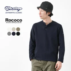 TIEASY / HDCS Henry neck long sleeve T-shirt
