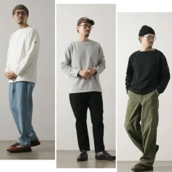 TIEASY / HDCS Sweatshirt Boat Neck Basque Shirt