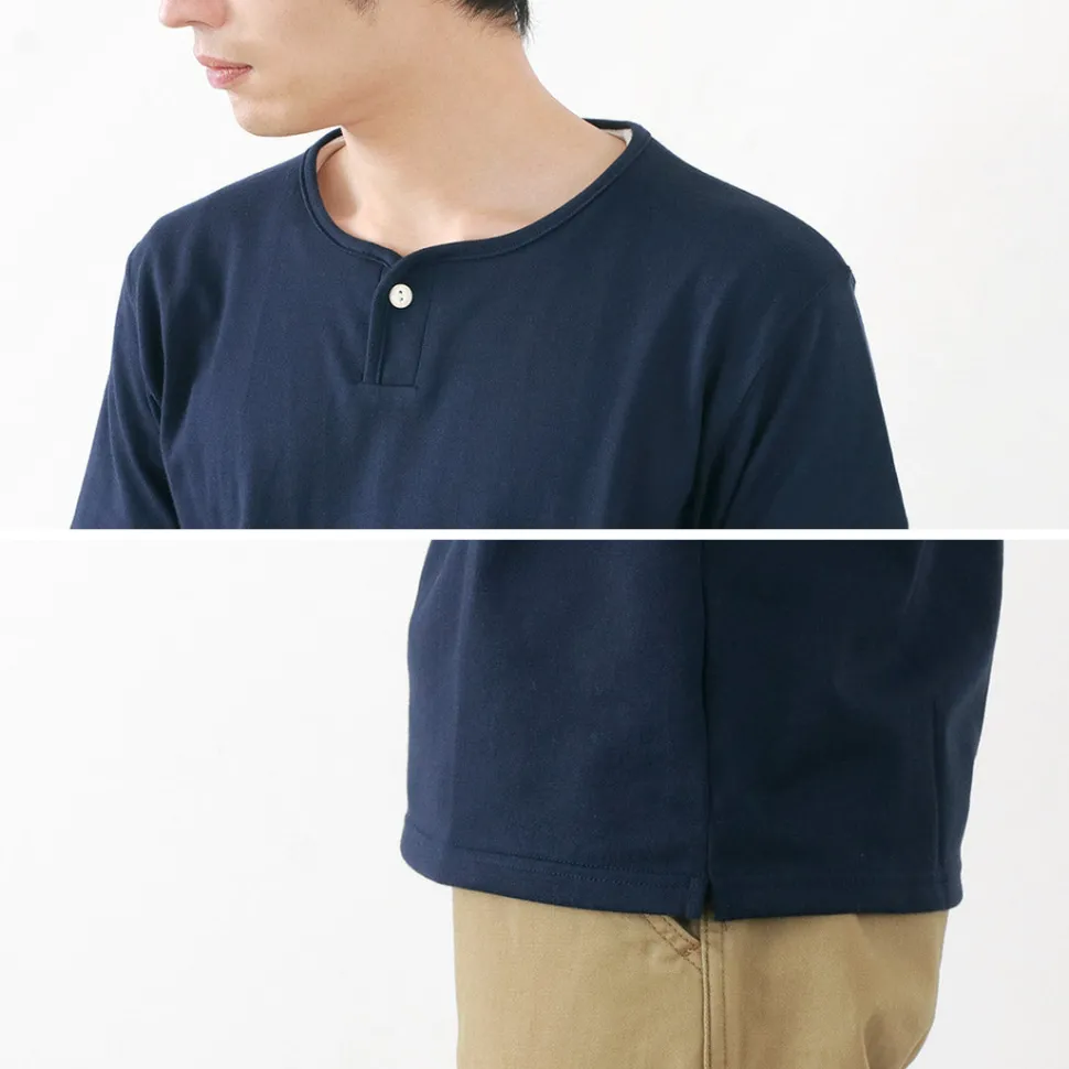 TIEASY / Summer Knits Henley Short Sleeve T-shirt