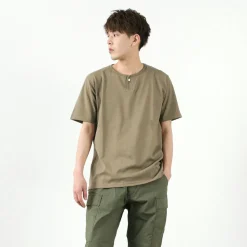 TIEASY / Summer Knits Henley Short Sleeve T-shirt