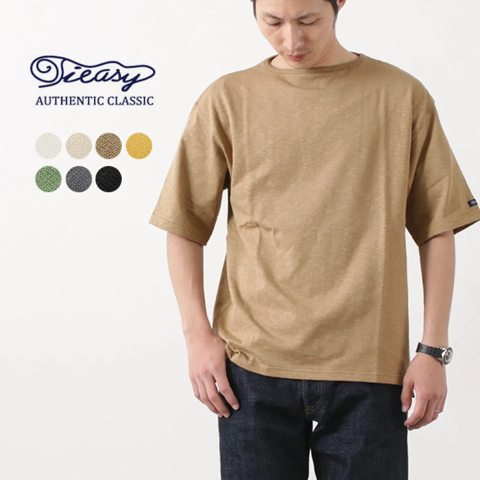TIEASY / TE001SS HDCS Light Big Boat Neck T-Shirt