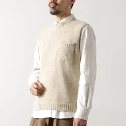 TOM SIMPSON / Crew Neck Pocket Knit Vest
