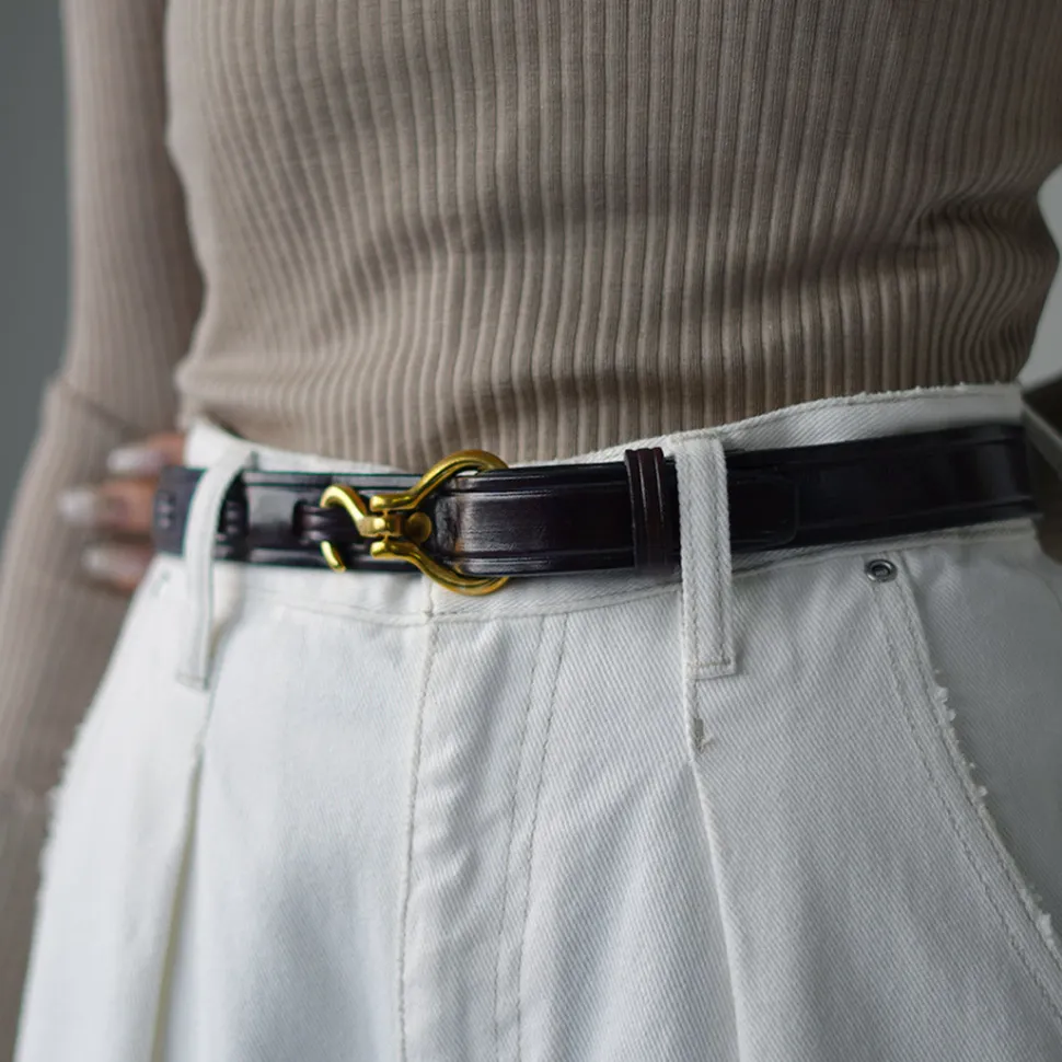 TORY LEATHER / 1-inch Bridle Leather Mini Hoof Pick Belt