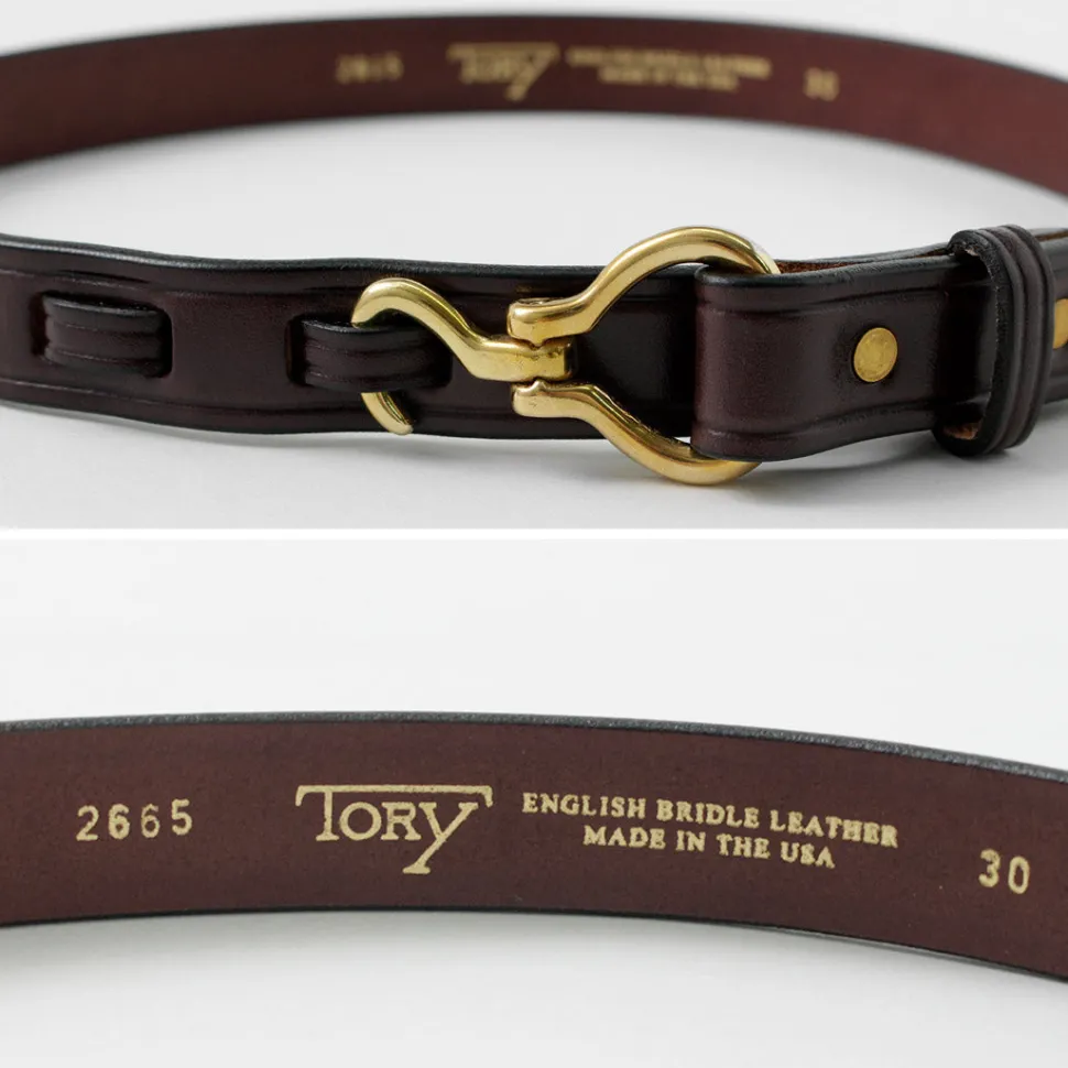 TORY LEATHER / 1-inch Bridle Leather Mini Hoof Pick Belt